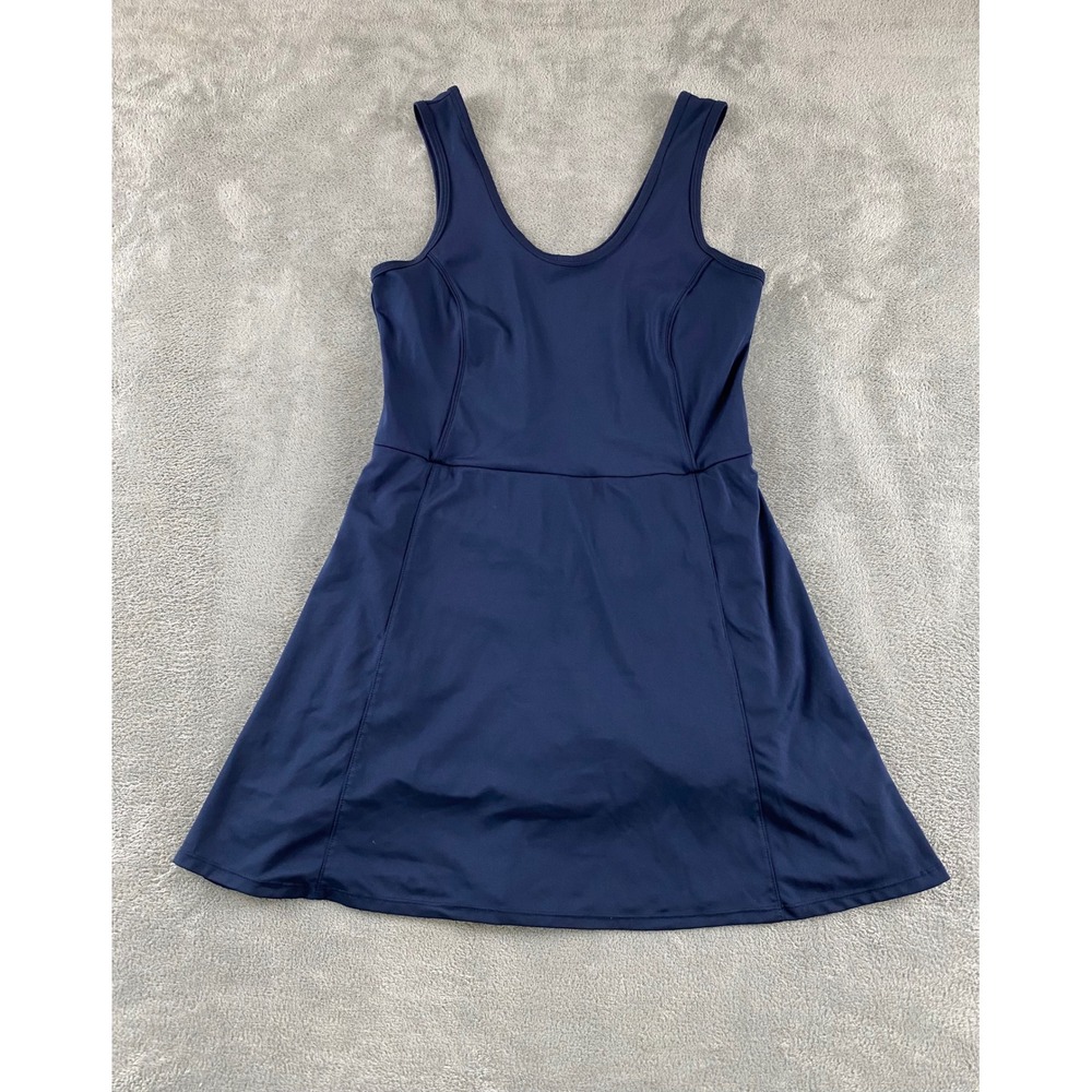 Xersion Womens Navy Blue Quick-Dri Athletic Exercise Dress Built-in Shorts M‎